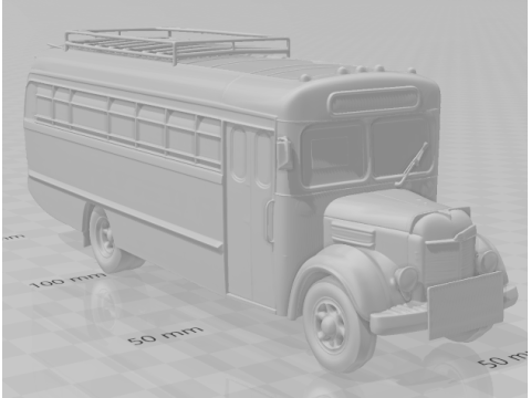 Bonecos style 3d manga anime style onibus caricato Modèles 3D en vedette