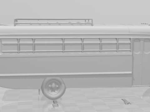 Bonecos style 3d manga anime style onibus caricato Modèles 3D en vedette