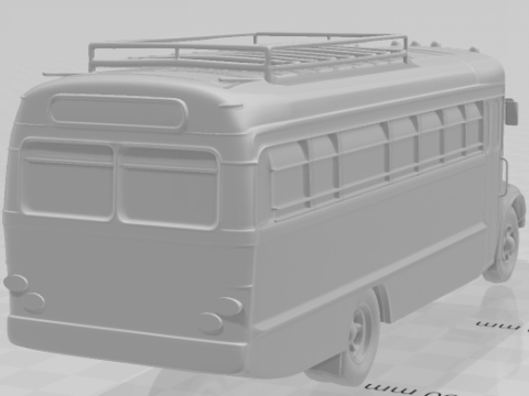 Bonecos style 3d manga anime style onibus caricato Modèles 3D en vedette