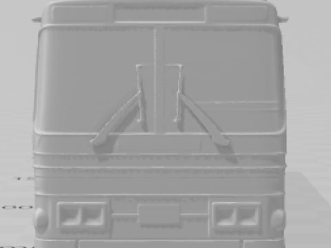 Bonecos estilo 3d manga anime onibus cometa estilo caricato Modelo de impresión 3D