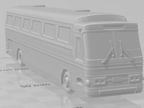 Bonecos estilo 3d manga anime onibus cometa estilo caricato Modelo de impresión 3D