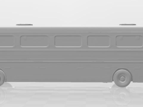 Bonecos estilo 3d manga anime onibus cometa estilo caricato Modelo de impresión 3D