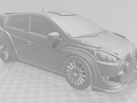 Bonecos 3d style manga anime car race style caricato 3D Print Model