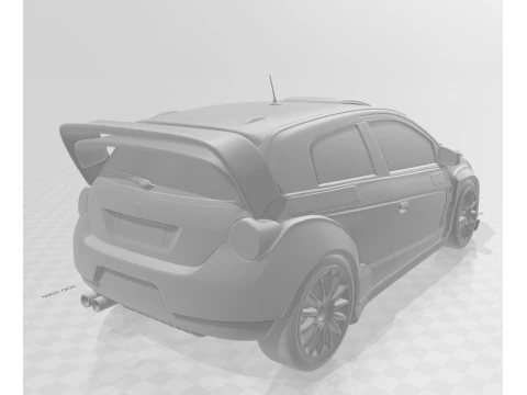 Bonecos 3d style manga anime car race style caricato 3D Print Model