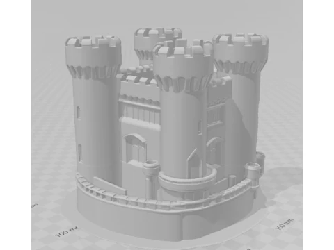 Bonecos 3d style manga anime castle castelo style caricato 3D Print Model