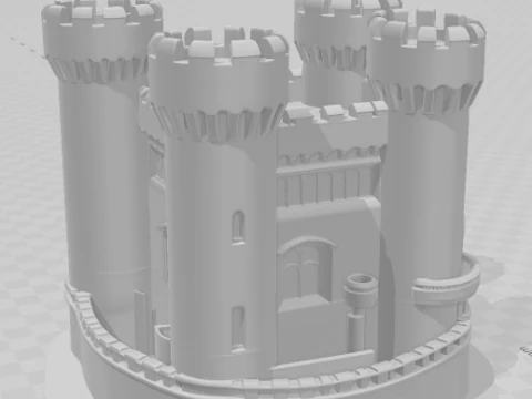 Bonecos 3d style manga anime castle castelo style caricato 3D Print Model