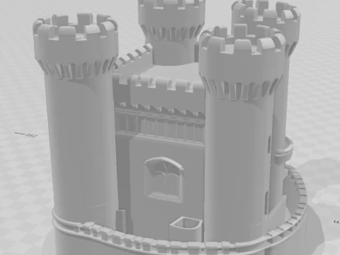 Bonecos 3d style manga anime castle castelo style caricato 3D Print Model