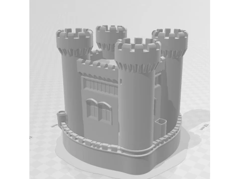 Bonecos 3d style manga anime castle castelo style caricato 3D Print Model