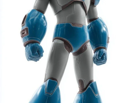 Bonecos estilo 3d manga anime estilo megaman caricato Modelo de impresión 3D
