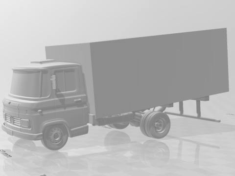 Bonecos gaya 3d manga anime mobil truk furgo 608 gaya karicato Model Cetak 3D