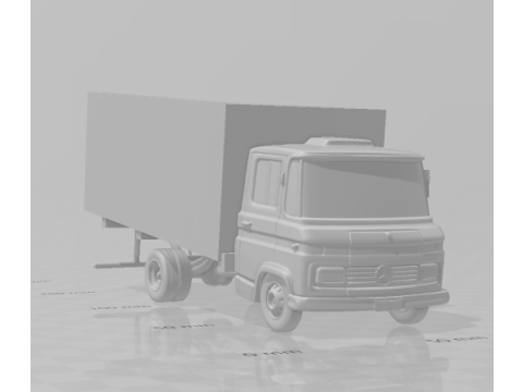 Bonecos gaya 3d manga anime mobil truk furgo 608 gaya karicato Model Cetak 3D