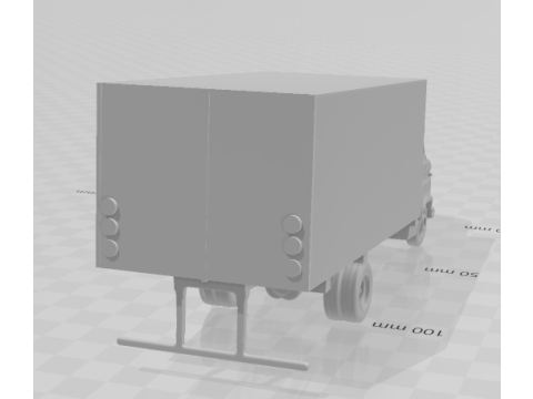 Bonecos gaya 3d manga anime mobil truk furgo 608 gaya karicato Model Cetak 3D