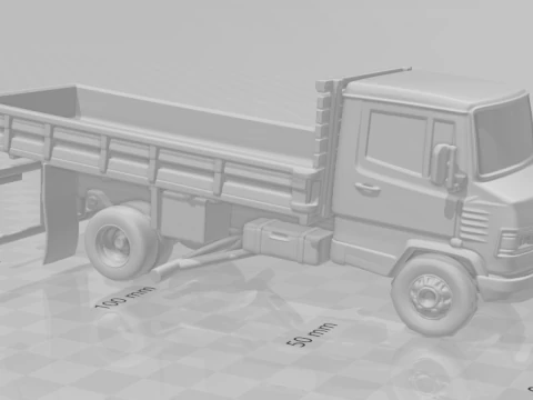 Bonecos 3d style manga anime car truck furgo 709 style caricato 3D Print Model