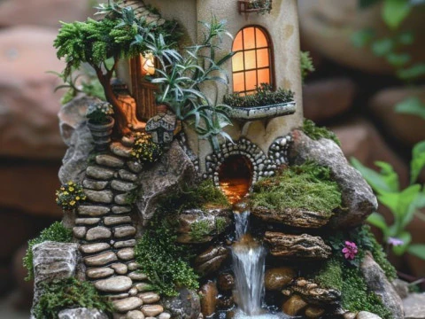 Bonecos estilo 3d mangá anime casa estilo caricato Modelo de Impressão 3D