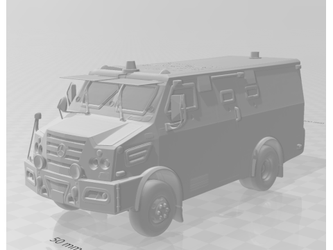 Bonecos 3D-Stil Manga Anime Auto LKW starkes Geld Carro Forte Stil Caricato 3D Druckmodell