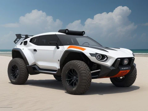 Bonecos 3d style manga anime car truck buggy 4x4 rally style caricato 3D Print Model