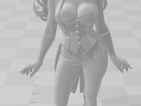 Bonecos 3d стиль манга аниме женщины лолли затанна стиль карикато 3D Принт Модель