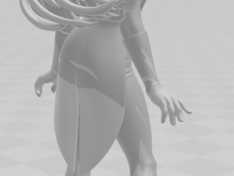 Bonecos 3d стиль манга аниме женщины лолли затанна стиль карикато 3D Принт Модель