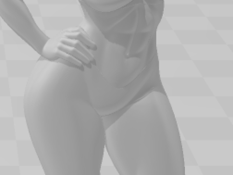 Bonecos 3d style manga anime women lolli style caricato 3D Print Model