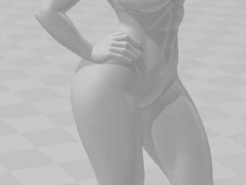 Bonecos 3d style manga anime women lolli style caricato 3D Print Model