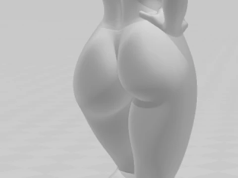 Bonecos 3d style manga anime women lolli style caricato 3D Print Model