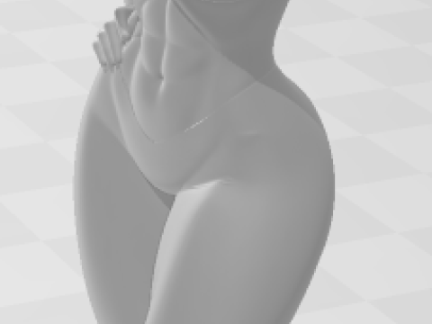 Bonecos 3d style manga anime women lolli style caricato 3D Print Model