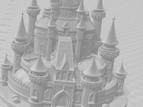 Bonecos 3d style manga anime castle castelo style caricato 3D Print Model