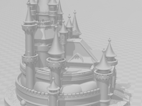 Bonecos 3d style manga anime castle castelo style caricato 3D Print Model