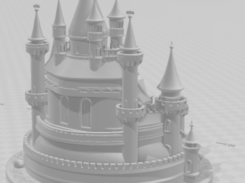 Bonecos 3d style manga anime castle castelo style caricato 3D Print Model
