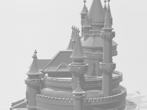 Bonecos 3d style manga anime castle castelo style caricato 3D Print Model