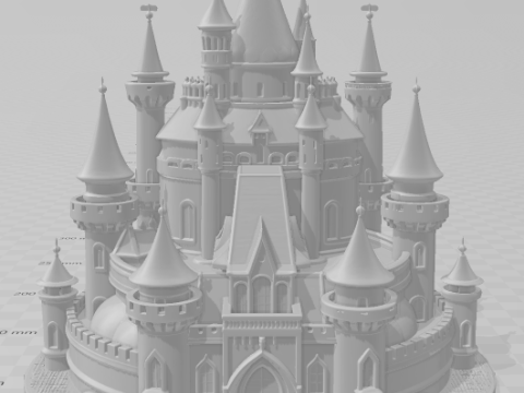 Bonecos 3d style manga anime castle castelo style caricato 3D Print Model
