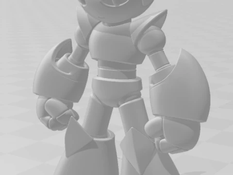Bonecos 3d style manga anime robo android style caricato 3D Print Model