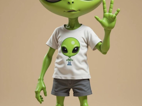 Bonecos 3D 风格漫画动漫外星人风格 caricato 3D 打印模型