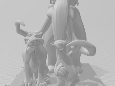 Bonecos 3D-Stil, Manga-Anime-Ära, Gelo-Ace-Age-Stil, Karikatur 3D Druckmodell