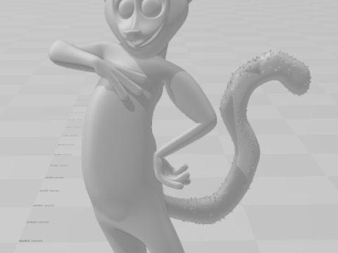 Bonecos 3D стиль манга аніме король Жюльєн мадагаскарський стиль карикато 3D Принт Модель