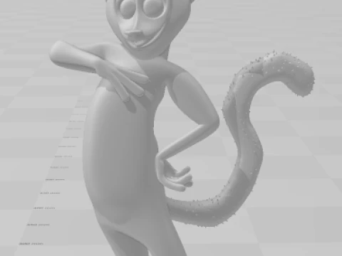 Bonecos 3d style manga anime king julien madagascar style caricato 3D Print Model