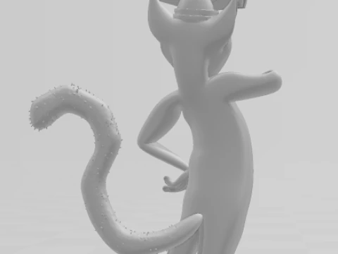 Bonecos 3d style manga anime king julien madagascar style caricato 3D Print Model