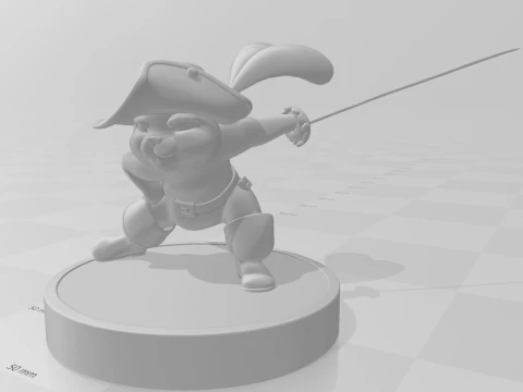 Bonecos 3d style manga anime puss in boots gato de botas style caricato 3D Print Model