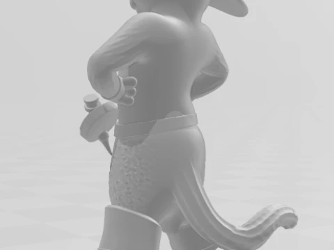 Bonecos 3d style manga anime puss in boots gato de botas style caricato 3D Print Model