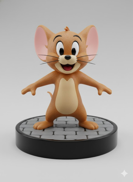 Bonecos estilo 3d mangá anime estilo tom e jerry caricato Modelo de Impressão 3D .c4d .max .obj .3ds .fbx .stl .blend 