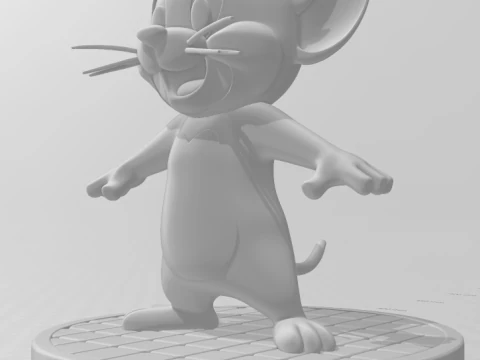 Bonecos 3d style manga anime tom e jerry style caricato 3D Print Model