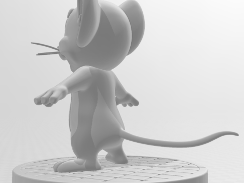 Bonecos estilo 3d mangá anime estilo tom e jerry caricato Modelo de Impressão 3D
