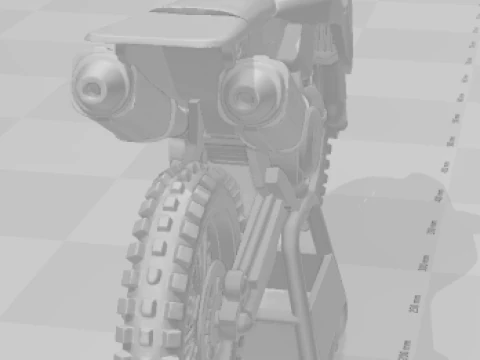 Bonecos 3d style manga anime car bike moto style caricato 3D Print Model