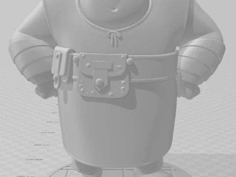 Bonecos 3d style manga anime How to Train Your Dragon Fishlegs Perna de Peixe style caricato 3D Print Model