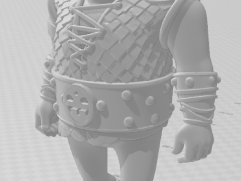 Bonecos 3D стиль манга аниме Как приручить дракона Snotlout Caricato в стиле Melequento 3D Принт Модель