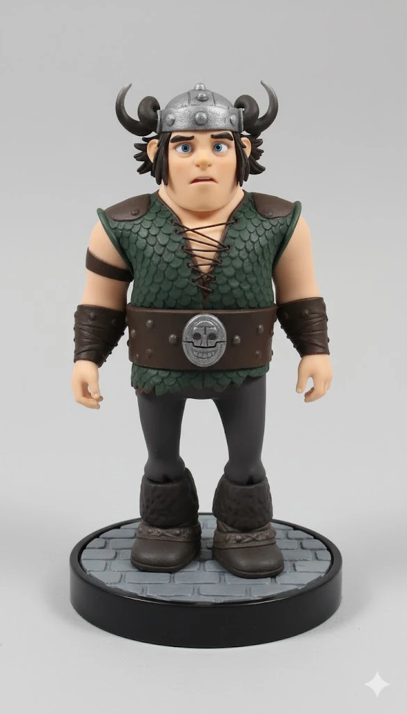Bonecos 3d style manga anime How to Train Your Dragon Snotlout Melequento style caricato 3D Print Model .c4d .max .obj .3ds .fbx .stl .blend