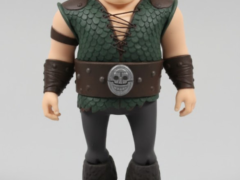 Bonecos 3D-stijl manga anime Hoe je je draak kunt trainen Snotlout Melequento-stijl caricato 3D printmodel