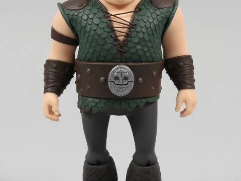 Bonecos 3d style manga anime How to Train Your Dragon Snotlout Melequento style caricato 3D Print Model