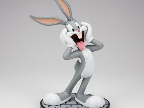 Bonecos stile 3d manga anime bugs bunny stile pernalonga caricato Modello di stampa 3D