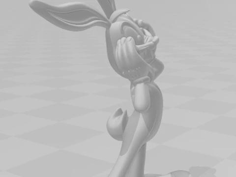 Bonecos 3d style manga anime bugsbunny pernalonga style caricato 3D Print Model